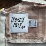 Princess Polly  Plaid Maxi milkmaid  Dress in tan and White Photo 4