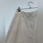NWT Commense Beige Linen Wide Leg Trouser Pants Old Money Quiet Luxury Aesthetic Tan Size M Photo 3