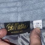 Bob Mackie Fleece Jacket Size 2XL Blue Floral Embroidery Photo 9