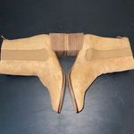 Ccocci  Rory Womens Ankle Booties Chunky Heels Zip Round Toe Size 6.5‎ Tan Suede Photo 8