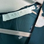 ASTR The Label Deep V Neck Teal Multi Floral Print Romper Size M Photo 3