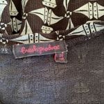 Fresh Produce  Blue Geometric Print Long Sleeve Top OS Made In USA Casual Photo 4