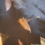 Vintage Butterfly‎ Print Rayon Blend Pants Dressy Career Size 10 Black Photo 7