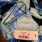 frankie's bikinis 💕💕 Molly One Piece Swimsuit Aqua Tie Dye Crushed Velvet S NWT Photo 8