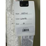 Mac Duggal NWT Embellished High-Low One Shoulder Gown in White Size 10 Photo 6