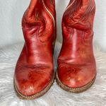 Double H western boots burnt orange heeled rounded toe cowgirl boots wide calf Size 7.5 Photo 2