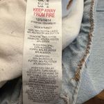 Topshop Maxi Skirt Denim Long Mid Front Slit Light Wash Frayed Hem 8 Photo 6