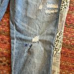 Anthropologie PILCRO & THE LETTERPRESS CHEETAH CAMO DISTRESSED JEANS Photo 3