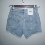 Garage Denim 23-24 00 Festival High Rise Distressed Light Wash Jeans Shorts Photo 3