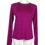 Athleta  Long Sleeve Hot Pink Thumb Hole Top Nwot Photo 0
