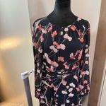 Tommy Hilfiger Long Sleeve Pink Navy Floral Business Dress Long Length Casual 8 Photo 1