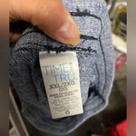 Time And Tru Denim Blue Colored Linen/Rayon Blend Shorts w/ Pockets Photo 2