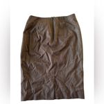 Max Mara  Women wool silk blend Brown Skirt  front pleated wrap sz2 Photo 1