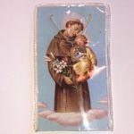 Saint Anthony Saint of Miracles Silver Tone Pendant Necklace Photo 1