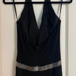 Jovani Black Halter Top Formal Dress Photo 3