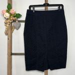 Ann Taylor  Black Pencil Classic Workwear Chic Knee Length Skirt Size 4 Photo 4