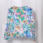 FAISCA Women’s Bright Spring Floral Business Casual Blazer Jacket Pink Size M Photo 2