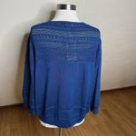 Grace Karin  Cardigan Womens Size 2XL Blue V Neck 3/4 Sleeve Button Down Photo 7