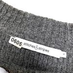 Revolve Stitches & Stripes X  Gray Wool Blend Rose Gold Patterned Sweater • Small Photo 5