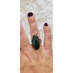 Size 8 Jade Cocktail Ring Green Photo 3