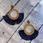 New Bohemian Style Navy Blue Tassel Earrings Photo 0