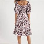 Free Assembly puff sleeve midi floral dress size large Brown Photo 2
