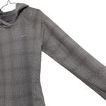 Nike  Dri-FIT‎ Women's Hoodie Pullover Gray Plaid Athletic Top Activewear Medium Photo 3