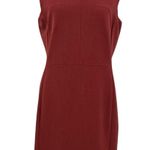 MM.LaFleur M.M. Lafleur‎ The Aditi Dress Tailored Shift Sleeveless Brick Red Size 12 Photo 0