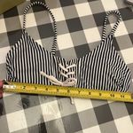 Xhilaration Women’s Bikini Top Striped Navy Blue White Nautical Preppy Small Photo 9