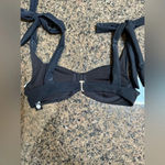 Beach Riot  Blair Underwire Bikini Top Black Large With Medium Bottoms Set Photo 2