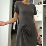 Issa London Wool Knit Twist Front Mini Sweater Dress Grey Size 6 Photo 0