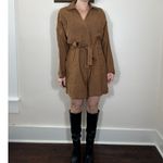 ZARA Brown Romper Size Medium Photo 3