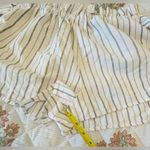 Love Tree Striped Women's Shorts with Tie Waist size Medium white & gray Photo 4