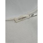 Blu Pepper Size Small Boho Tunic With Crochet Hem White Long Sleeve Photo 5