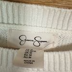 Jessica Simpson  White Heart Amor Sweater Size Medium‎ Photo 4