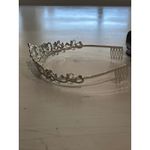 Silver tone Rhinestone Tiara Crown Headband Hair Comb‎ Wedding Bridal Princess Photo 3
