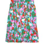 J.Crew NWT Pleated A-Line Midi in Purple Green Confetti Floral Print Skirt 10 Photo 2