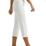 Lee Womens 16 White Mid Rise Regular Fit Denim Capri 22" Inseam NWT Photo 5