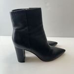 Marc Fisher  Ankle Boots Booties Womens Size 9.5 Black Leather‎ Heeled Photo 2
