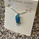 Kendra Scott  new blue stone gold chain necklace Photo 2