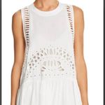 AQUA  BLOOMINGDALES S Knee-Length Eyelet Open-Back Goddess Dress Photo 3