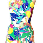 Yumi Kim  tropical floral silk romper sz S small Photo 0