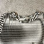 American Eagle  Black & White Striped T-shirt Dress Photo 1