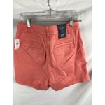 Gap NWT  Girlfriend Khaki Short 5" High Rise Stretch Pink Size 10 Photo 4