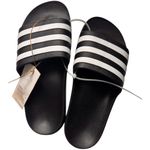 Adidas Adilette Black and White Athletic Sporty Slides SZ 6 New With Tag Photo 3