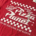 Disney NWT  Toy Story Pizza Planet Red White Graphic T-Shirt adult size small Photo 1