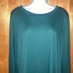 Women's Dark Green Long Sleeve Tunic Top Photo 1