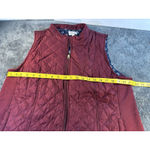 kim rogers Red Quilted Zip Vest Size XL Photo 4