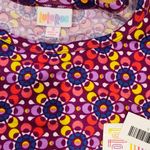 LuLaRoe Carly Dress Medallions Purple Red Floral Sz S NWT Photo 4