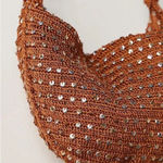 Free People  Sequin Shoulder Bag in Copper Photo 0